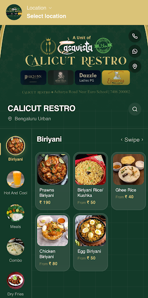Calicut Restro Screenshot 1