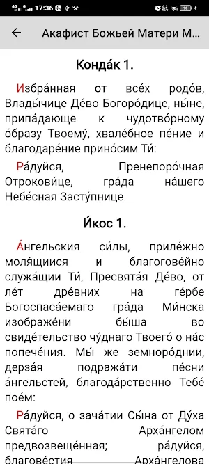 Божья Матерь Минская Screenshot 1