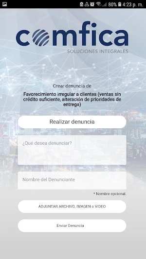 COMFICA Línea de Ética Screenshot 3