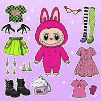 Labubu Games: Dress up & Merge
