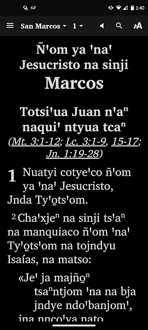 Huixtepec Amuzgo Bible Screenshot 3
