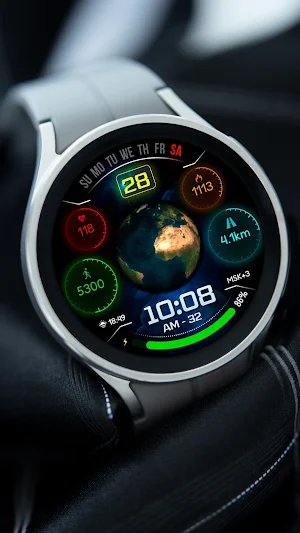 EARTH Animated DHS27 Watchface Screenshot 0
