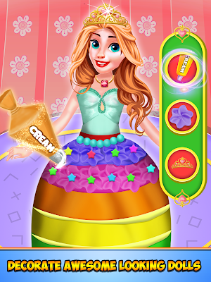 Rainbow Doll Cake Maker DIY Kitchen Screenshot 0