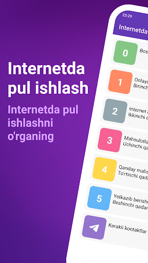 Internetda Pul Ishlash Screenshot 0