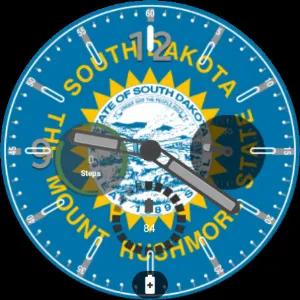 South Dakota Flag Watchface Screenshot 0