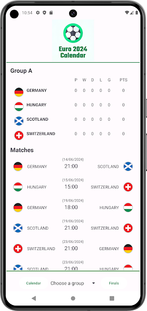 Euro 2024 Calendario Screenshot 3