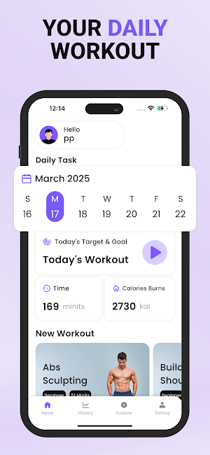 WorkoutGo: FitnessCoach Screenshot 1