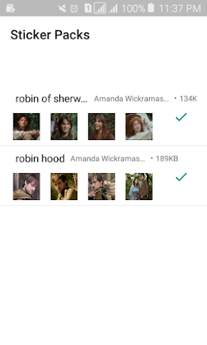 Fan Made Stickers of Robin Hood for WhatsApp Screenshot 0