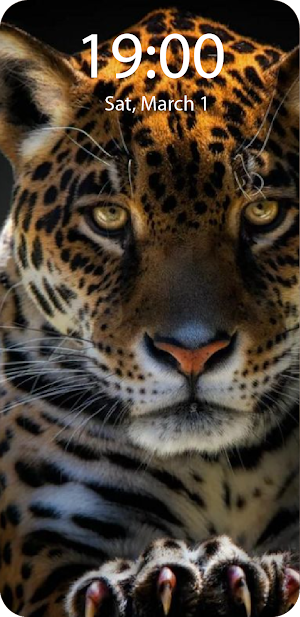 Leopard Live Wallpaper Paralla Screenshot 2