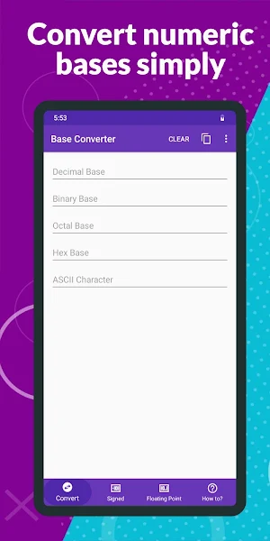 Base Converter - Floating Point and Signal Screenshot 0
