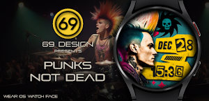 [69D] Punks not dead watchface Screenshot 0
