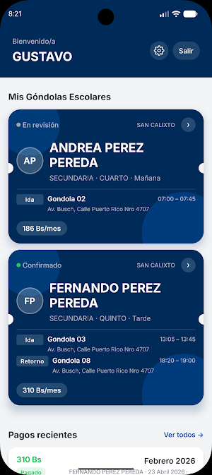 MONITOREA School Bus Screenshot 2