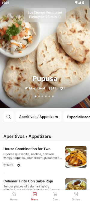 Los Chorros Restaurant Screenshot 1