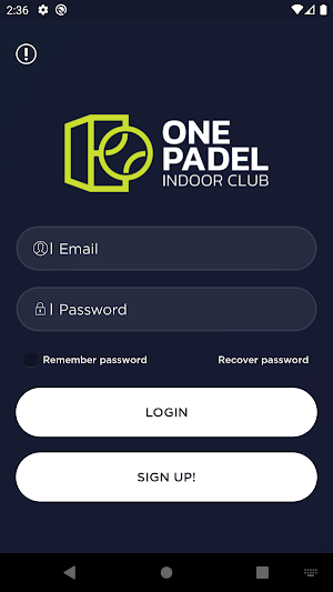 ONE PADEL USA Screenshot 0