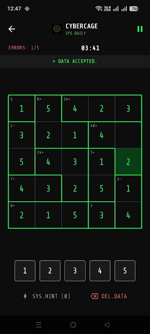 CyberCage: Neon Logic Grid Screenshot 1