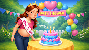 Pregnant Mom Baby Shower Game Screenshot 1