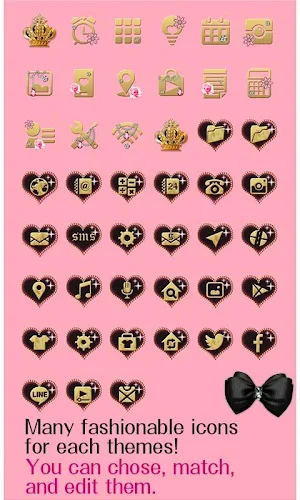 Cute Theme Ribbons and Stripes Screenshot 3