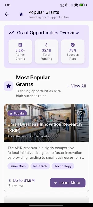 US Gov Grants and Loans Screenshot 3