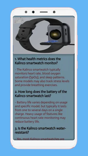 kalinco smart watch guide Screenshot 1
