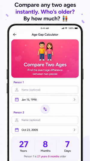 Age Calculator: DOB & Tracker Screenshot 3