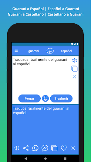 Guarani to Spanish Transltor Screenshot 1