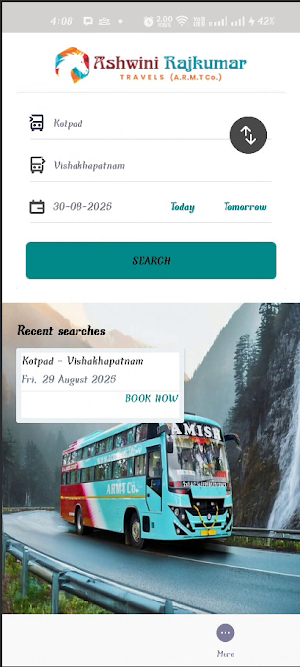 Ashwini Rajkumar Travels Screenshot 0