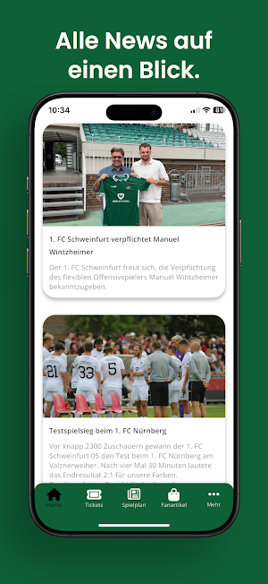 1. FC Schweinfurt 1905 Screenshot 2