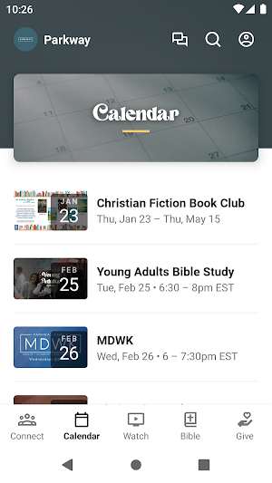 Parkway Baptist Church Screenshot 1