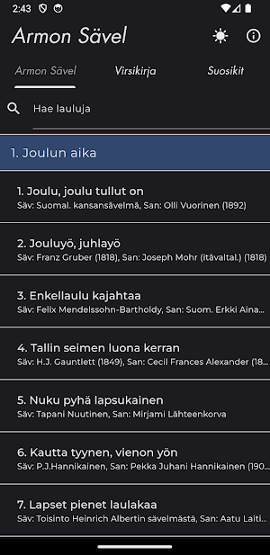 Armon Sävel Screenshot 2