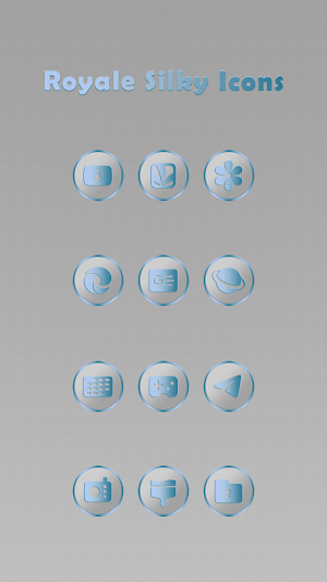 Royale Silky Light Blue Icons Screenshot 2