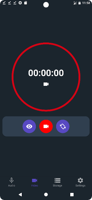 Background video audio record Screenshot 1