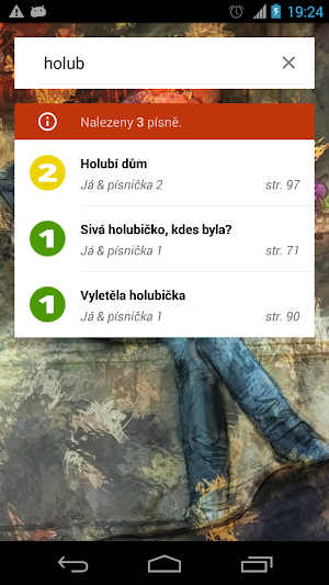 Který zpěvník? Screenshot 2