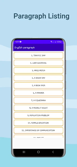 English paragraph offline Screenshot 1