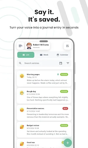 Havenote: Voice Journal Screenshot 3