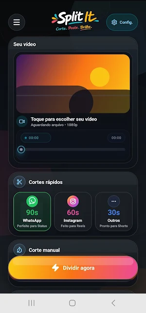 Split it Cortar videos status Screenshot 1
