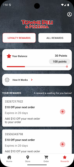 Towne Deli & Pizzeria Screenshot 1