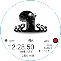 Animated Cute Octo Watch Face