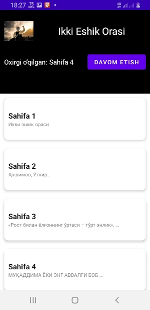 Ikki Eshik Orasi Screenshot 3