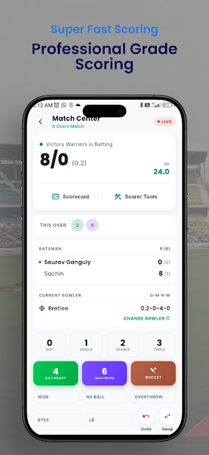 Cricket Scorer Pro - Live Screenshot 2