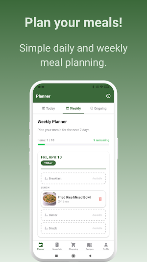 EcoFeast: Smart Meal Planner Screenshot 0