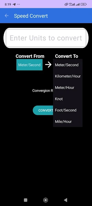 R - Speed Converter Screenshot 1