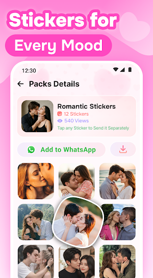 Romantic Love Stickers for WA Screenshot 2