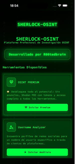 Sherlockk-OSINT Screenshot 0
