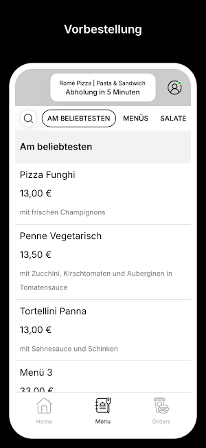 Rome Pizza | Pasta & Sandwich Screenshot 1