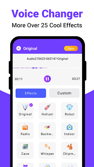 Voice changer : Voice effects Screenshot 2