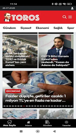 Adana Toros Gazetesi Screenshot 0
