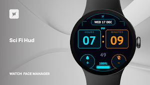 Sci Fi Hud - watch face Screenshot 0
