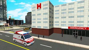 Ambulance hospital parking: city rescue driving Screenshot 2