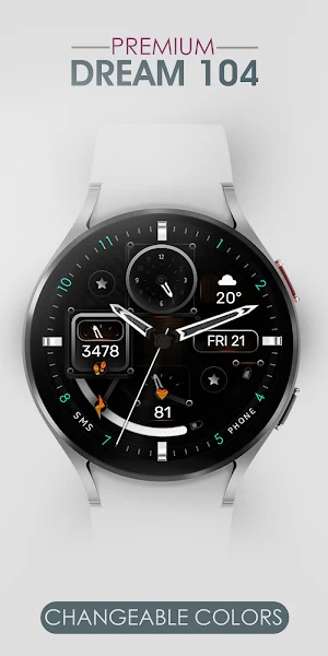 Dream 104 - Analog Watch Face Screenshot 1