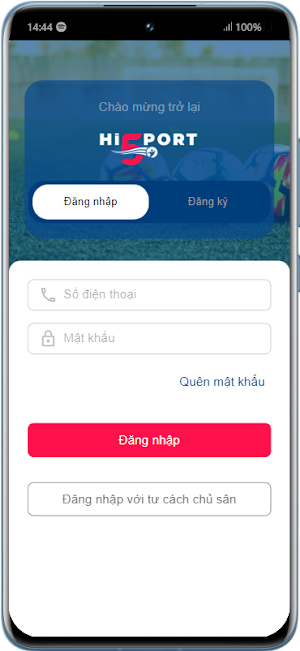 HiSport - Đặt sân thể thao Screenshot 0